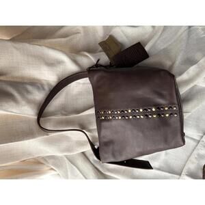 Vilenca Holland Genuine Leather Studded Shoulder Bag NWT